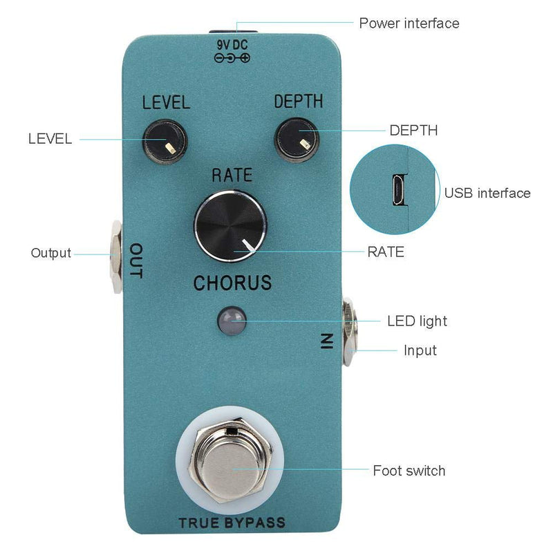 Bnineteenteam Chorus Effect Pedal Guitar Chorus Processor Guitar Mini Effects Pedal Chorus Electric Guitar Effect Pedal