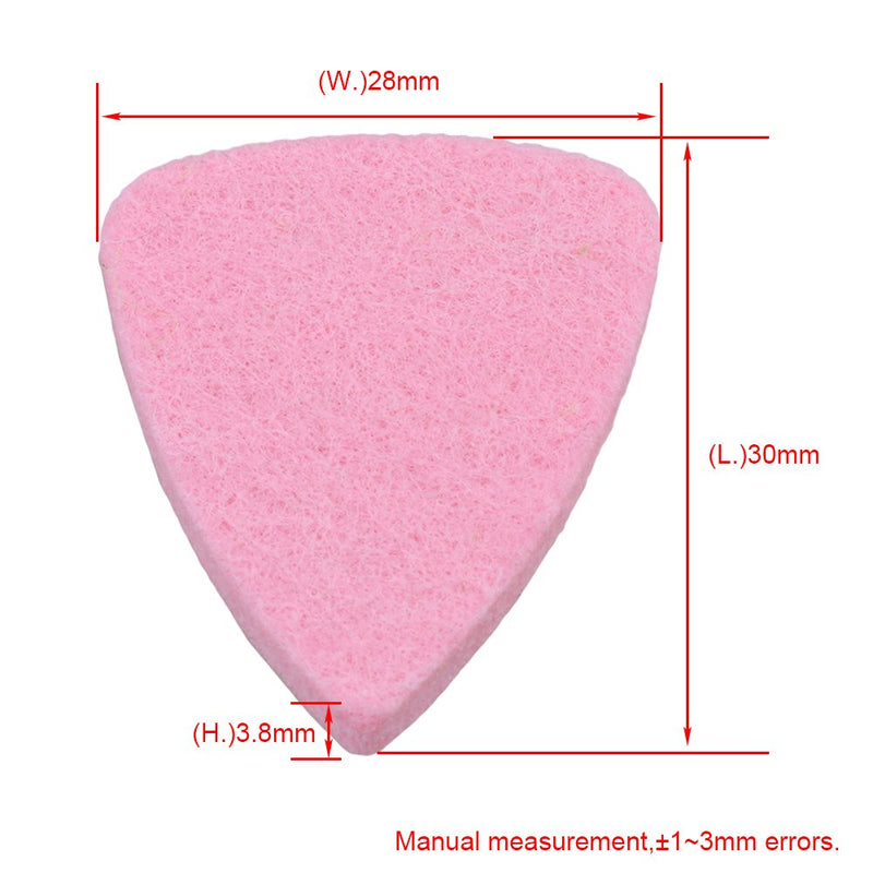 5pcs 3.8mm Pink Felt Guitar Picks Plectrums for Guitar Ukulele Bass