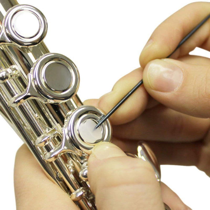 Gizhome 30 Pieces Soft Rubber Flute Plugs Open Hole Plug Covers Flutes Repair Parts Accessories, 7 x 3 mm