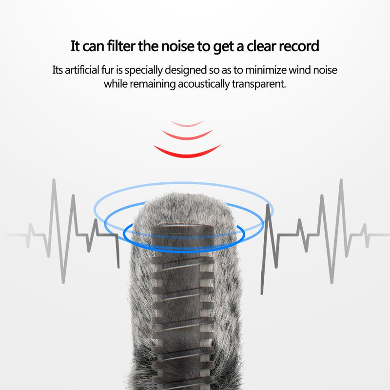 Microphone Wind Muff,Professional Windproof Windshield Wind Muff for Rode Videomic Video Microphone