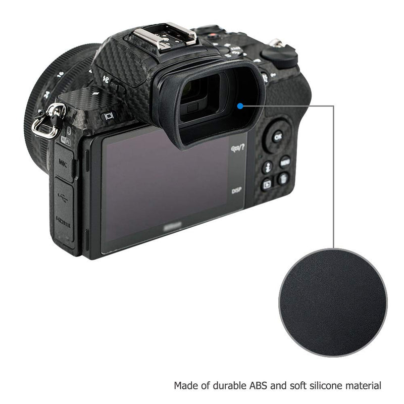 Soft Silicon Camera Viewfinder Eyecup Eyepiece Eyeshade for Nikon Z 50 Z50 Mirrorless Camera, Replaces Nikon DK-30 Eye Cup for Z50 Replace DK-30
