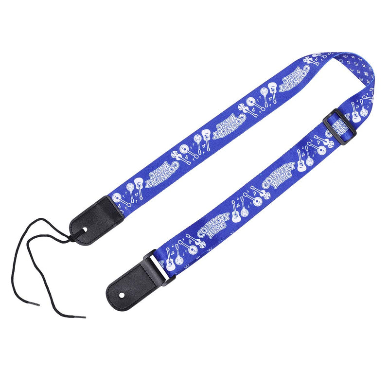 Q QINGGE Ukulele Strap Well made strap for Ukulele and kids' guitars (blue)