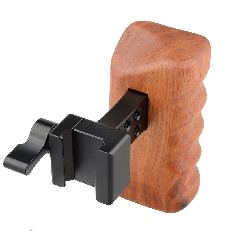 CAMVATE DSLR Wood Wooden NATO Handle Grip (Left Hand) Left hand