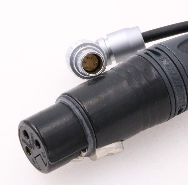 ZBLZGP 3 Pin XLR Female to Right Angle 0B 6 Pin Male Audio Cable for ARRI Alexa Mini LF Camera