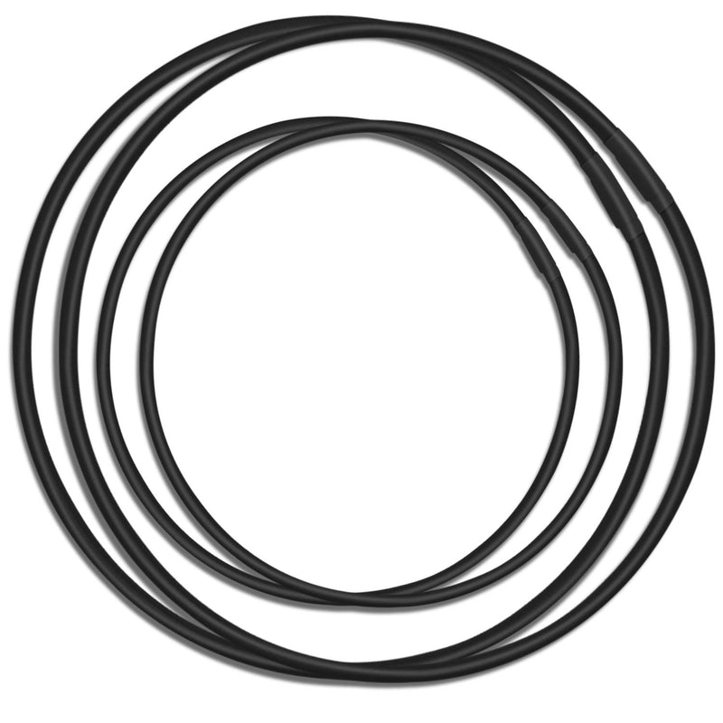 [AUSTRALIA] - Boseen Universal Elastic Bands Replacement, Anti-aging Rubber Ring for Microphone Shock Mount Holder Clamp Clip, Set of 4 (Black) Black 