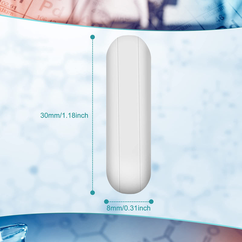 PTFE Magnetic Stirrer Mixer Stir Bar, White Color, Stir Rod Magnetic, Laboratory Bar, Stir Plate Bar, Stir Plate Magnet Stick (46 Pieces,35 mm/ 1.38 Inch) 46 35 mm/ 1.38 Inch