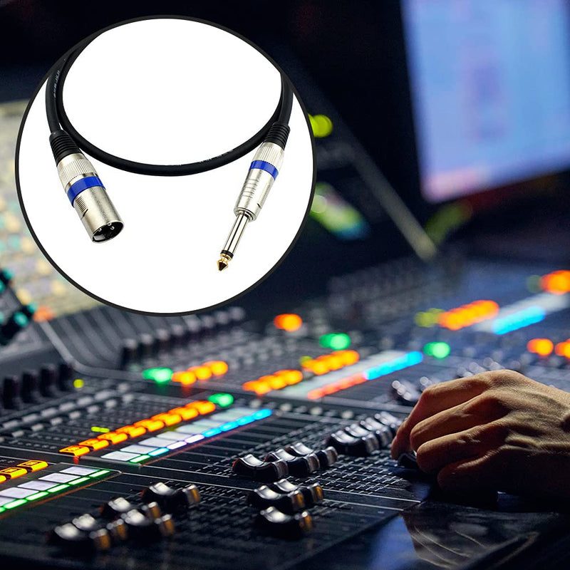 6.35 Mono to XLR Mixer Lines Jack Microphone Cables Mixer Microphone Cables for Audio Signal Transmission - 1m
