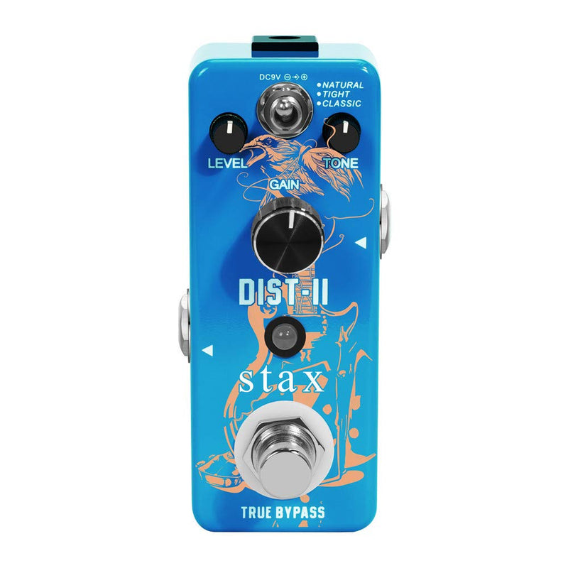 [AUSTRALIA] - Stax Guitar Solo Distortion Pedal High Gain Dist Pedals For Electric Guitar With Dynamic Response & Definition Mini Size With True Bypass Solo Dist 