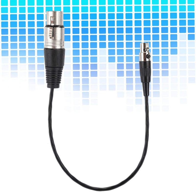 Mini XLR Plug, 3pin Female to XLR 3pin Female Audio Cable Connector, 30cm, for Cameras SLRs Standard Microphone Connection