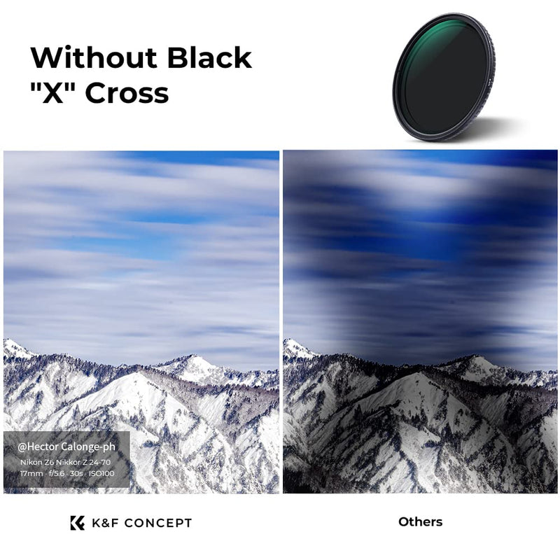 [AUSTRALIA] - K&F Concept 52mm Variable ND Filter ND2-ND32 Camera Lens Filter (1-5 Stops) No X Cross HD Neutral Density Filter with 28 Multi-Layer Coatings Waterproof 