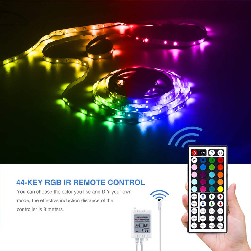 [AUSTRALIA] - Daybetter Led Strip Lights 32.8ft Color Changing 3528 Led Light Strip Kit for Room Rope Light No White Color 