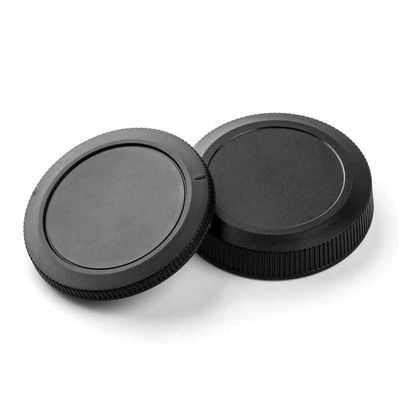 Body Cap and Rear Lens Cap Cover Replacement Set for Canon RF Mount Mirrorless Digital Camera & RF Mount Lens