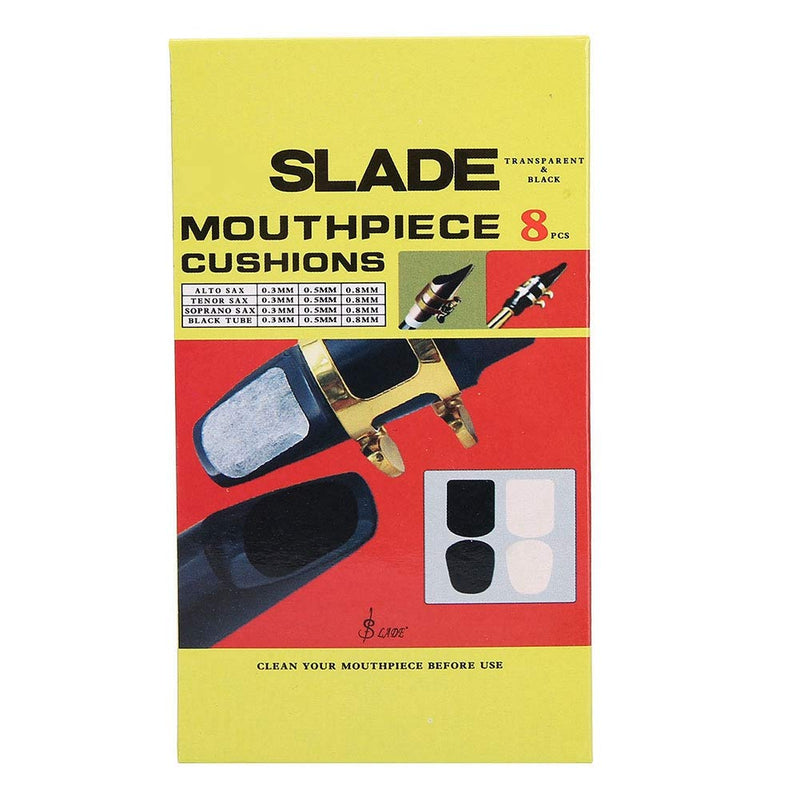 Vbest life Black Alto Saxophone Cushions, Baritones Saxophone Pads Alto Saxophone Mouthpiece Cushions Patches Pads 0.5mm