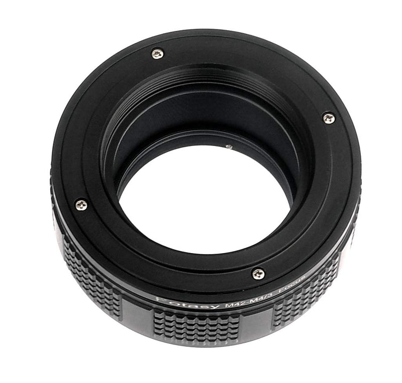 Fotasy M42 Lens to M4/3 Focusing Helicoid Adapter, MFT Mount Macro Helicoid Tube, for Olympus E-PL8 E-PL9 E-M1 E-M5 E-M10 I II III E-PM2 E-PM1 Pen-F E-M1X/ Panasonic GF8 GH5 GX7 GX8 GX9 GX85 G90 G91, MA42FH M42 lens to M43 Focusing Helicoid