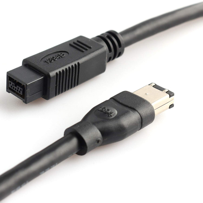 Pasow FireWire 800 to 400 9 to 6 pin Cable (9pin 6pin) 6FT, IEEE 1394 Firewire 800 9-pin/6-pin Cable 6 Feet(9 pin to 6 pin) 9 pin to 6 pin