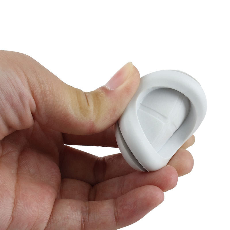 [AUSTRALIA] - Kyuionty 10 Pack 1-3/16" Inside Diameter 1-1/2" Drill Hole Rubber Grommet, Firewall Plug Grommet Rubber Grommets Wire Protection, Double Sided Round (White) White 