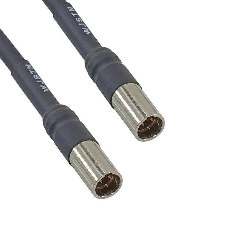 WJSTN Mini XLR Cable, 1/4" TRS Plug to 3-pin Mini XLR Male Headphones Audio Cable 6.35mm TRS to Mini 3-pin XLR Adapter 8in 2-Pack