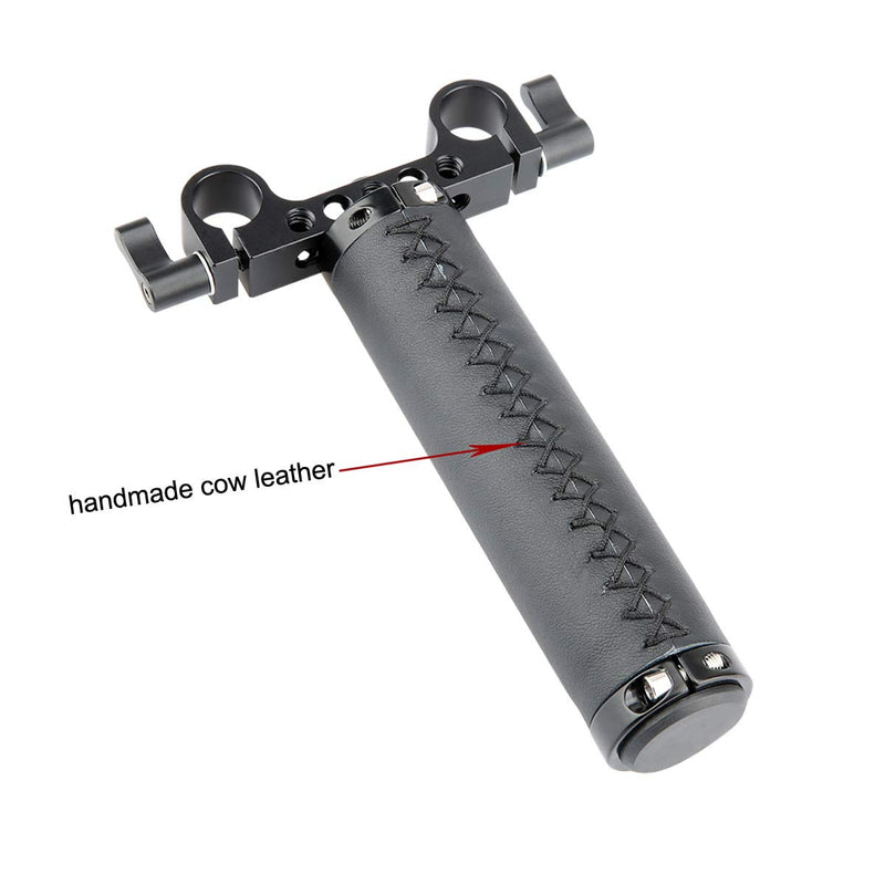 NICEYRIG 15mm Handle Kit with Rod Clamp Connector, Applicable for DSLR Camera Rig Support Rail System