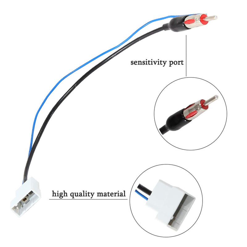 Anina Antenna Adapter for 2007-2019 Nissan Altima Murano Titan, 2007-2013 Infiniti Factory Radio Antenna to Aftermarket Radio Aerial Adapter Stereo Antenna Harness