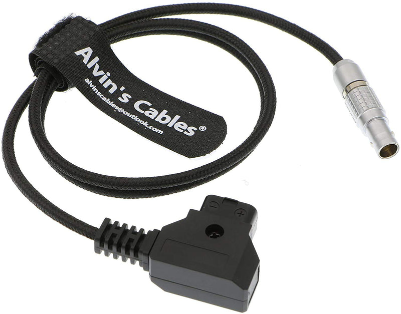 Alvin's Cables Flexible Anton D-TAP to 2 Pin Male Power Cable for Teradek ARRI RED Camera SmallHD Paralinx Preston Transvideo Offhollywood Switronix Panasonic Straight 2 pin Flexible Cable