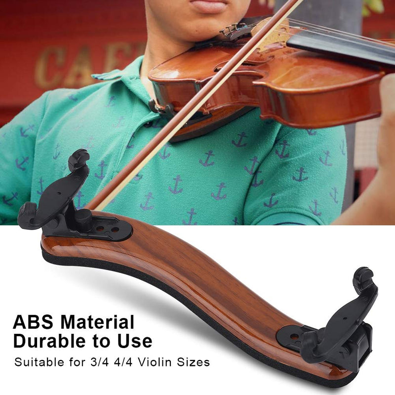 Drfeify 3/4 4/4 Violin Shoulder Rest, Adjustable Violin Shoulder Rest with Rubber Pad