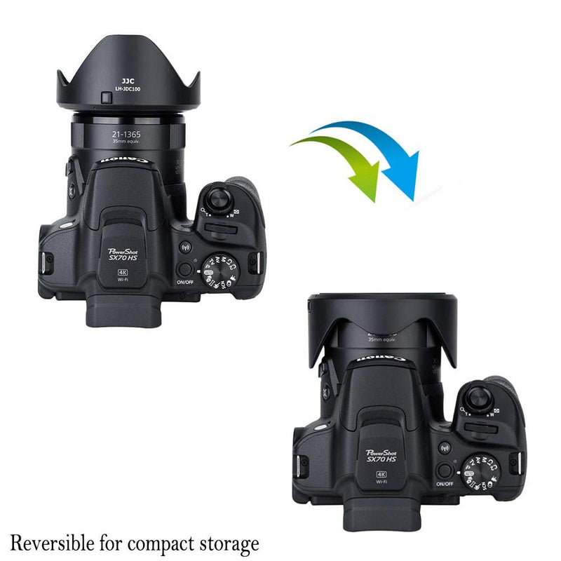 [AUSTRALIA] - 67mm Lens Hood Shade & Filter Adapter for Canon PowerShot SX70 HS SX540 HS SX530 HS SX520 HS G3 X SX60 HS SX50 HS SX40 HS SX30 is SX20 is Replaces Canon LH-DC100 & FA-DC67B 