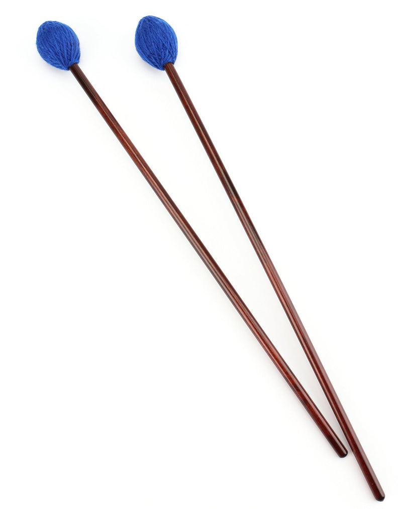 Foraineam Basics Series Medium Keyboard Marimba Mallets With Maple Handle and Blue Yarn Head