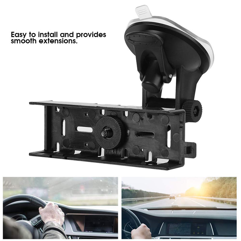 Dilwe1 Car Radio Panel Bracket, Durable ABS Adjustable and Rotatable Suction Mount Set Car Audio Mounting Kits for YAESU/FT-8800 /FT-8800R/ FT-8900