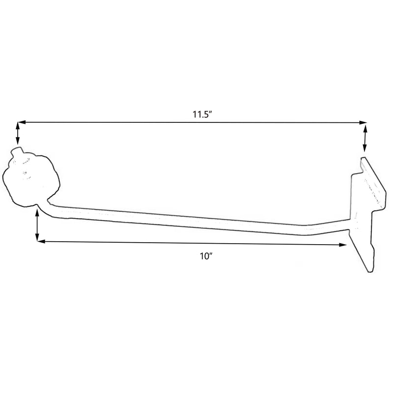 D'Luca 10" Cymbal Display Arm Holder Fits Slat wall