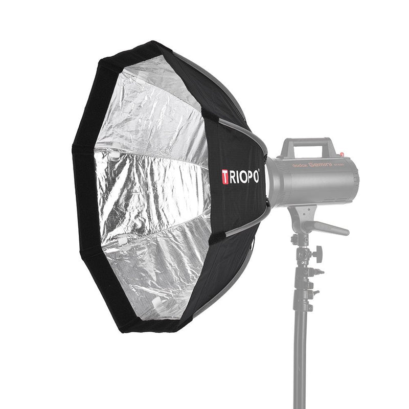 Andoer 65cm Foldable 8-Pole Octagon Softbox with Soft Cloth Carrying Bag Bowens Mount for Studio Strobe Flash Light