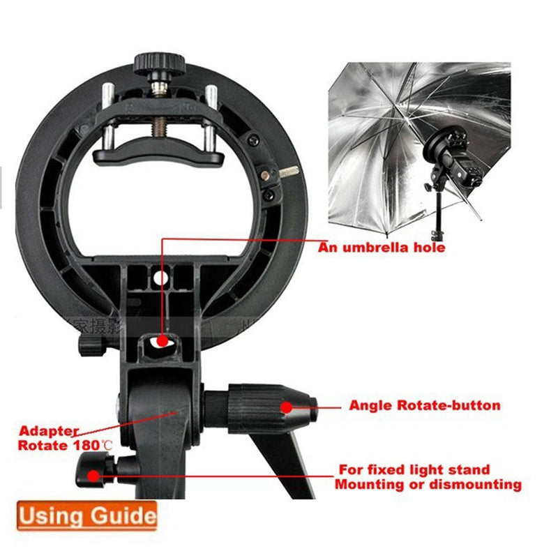 Godox S-type Bracket Bowens Mount Holder for Speedlite Flash Snoot Softbox Beauty Dish Reflector Umbrella