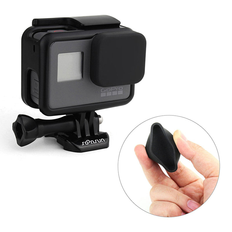 SOONSUN Frame Mount Housing Case with Lens Cover for GoPro Hero 5 6 7 Hero(2018) Hero5 Hero6 Hero7 Black, Hero7 White, Hero7 Silver Camera - Strong Structure and All Slots Fully Accessible