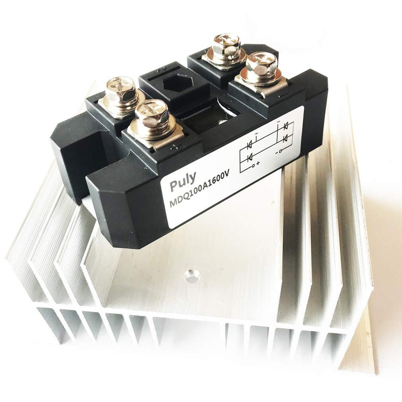 Puly Bridge Rectifier MDQ-100A 100A 1600V Full Wave diode Module one Phase with Radiator