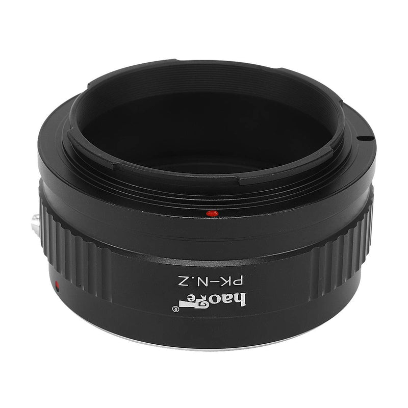 Haoge Manual Lens Mount Adapter for Pentax K PK Lens to Nikon Z Mount Mirrorless Camera Such as Z7II Z6ii Z6 Z7 Z50