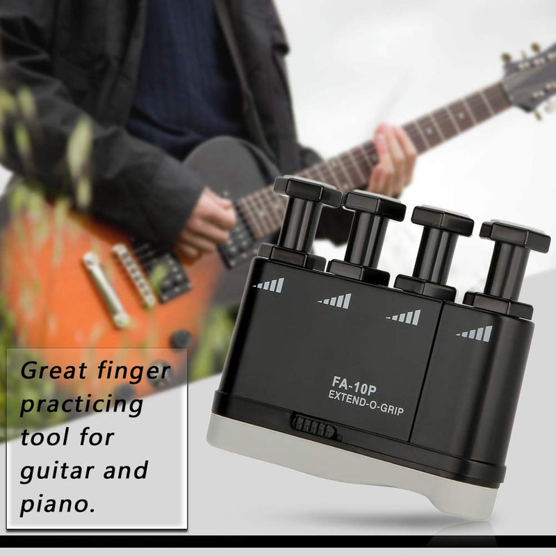 Dilwe Finger Exerciser Tool, Adjustable Guitar Piano Finger Exerciser Hand Grip Trainer Strengthener Practice Tool Musical Instruments Accessory