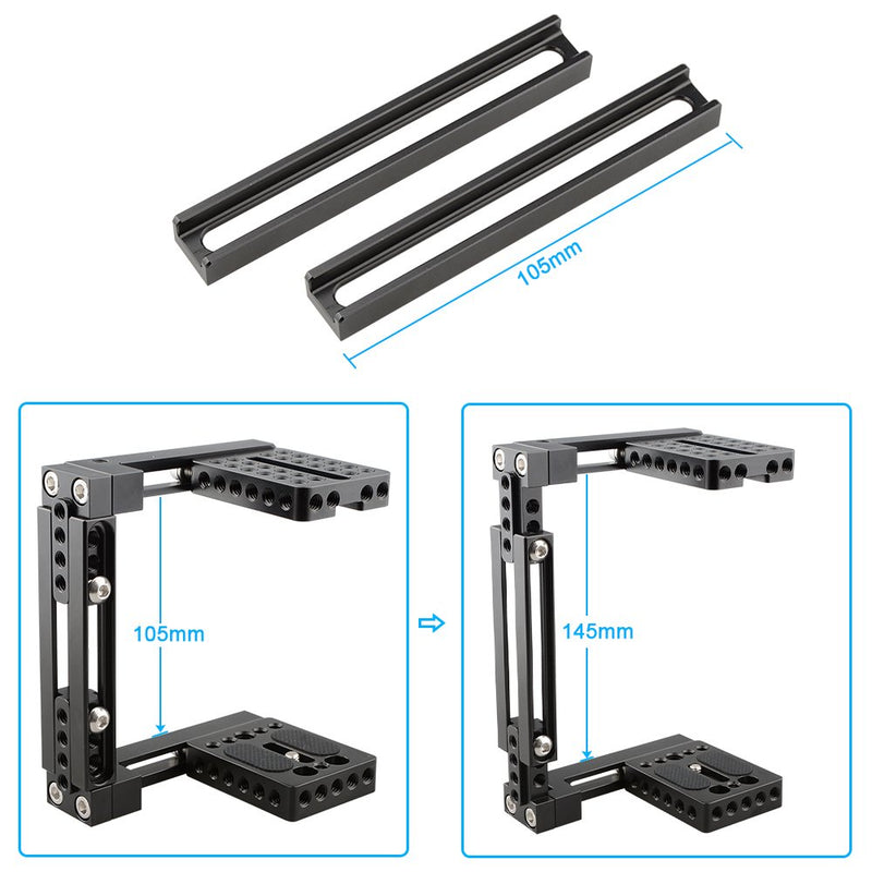 CAMVATE Adjustable Camera Cage Fit for Right Handle and Left Handle Camera(Basic)