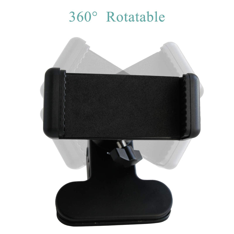 Guitar Bass Ukulele Headstock Cell Phone Holder, Live Broadcast Bracket Clip for iPhone Samsung Smart Phones, Mount for Close Up Home Music Recording