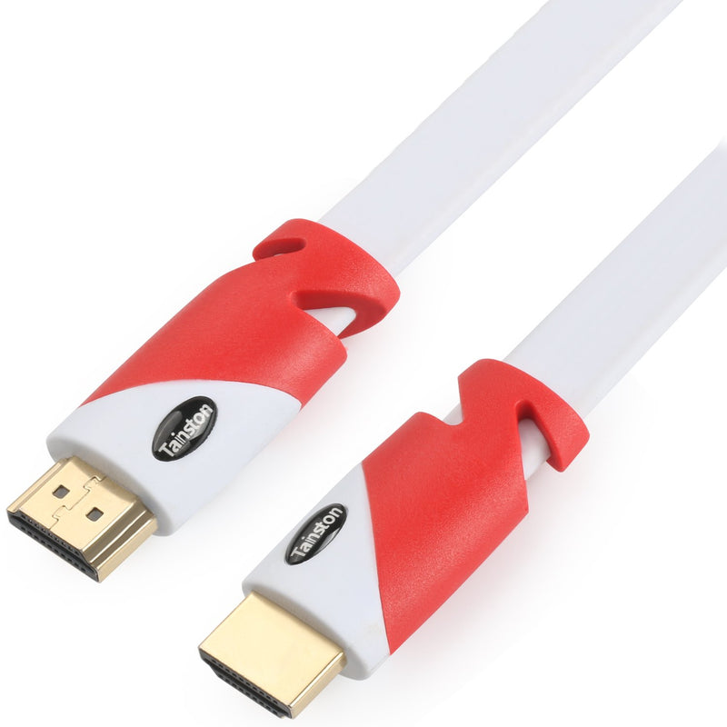 [AUSTRALIA] - Tainston Flat High Speed HDMI Cable (25 Feet) Support 4K 2160P,3D,1080P,Audio Return Channel 25 Feet 