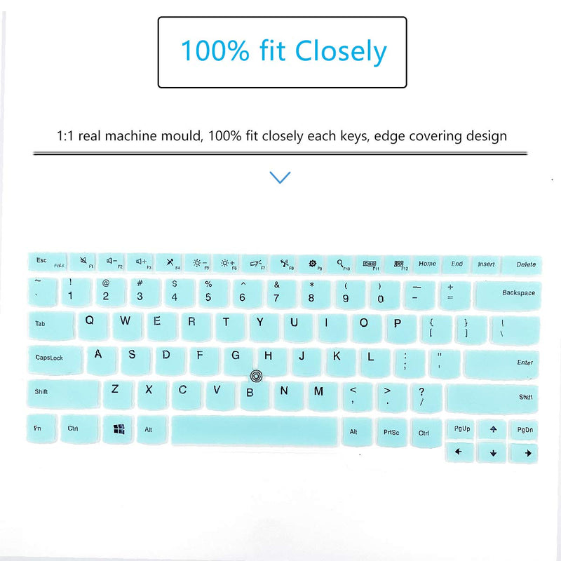 Keyboard Cover for Lenovo ThinkPad 14" E480 E485 E490 E475 E470 E470c, ThinkPad 14" T460(s) T470(s) T480(s) T490/S T495(S), ThinkPad L390 L460 L470 L480 14", Thinkpad A475 A485 -Hot Blue Hotblue