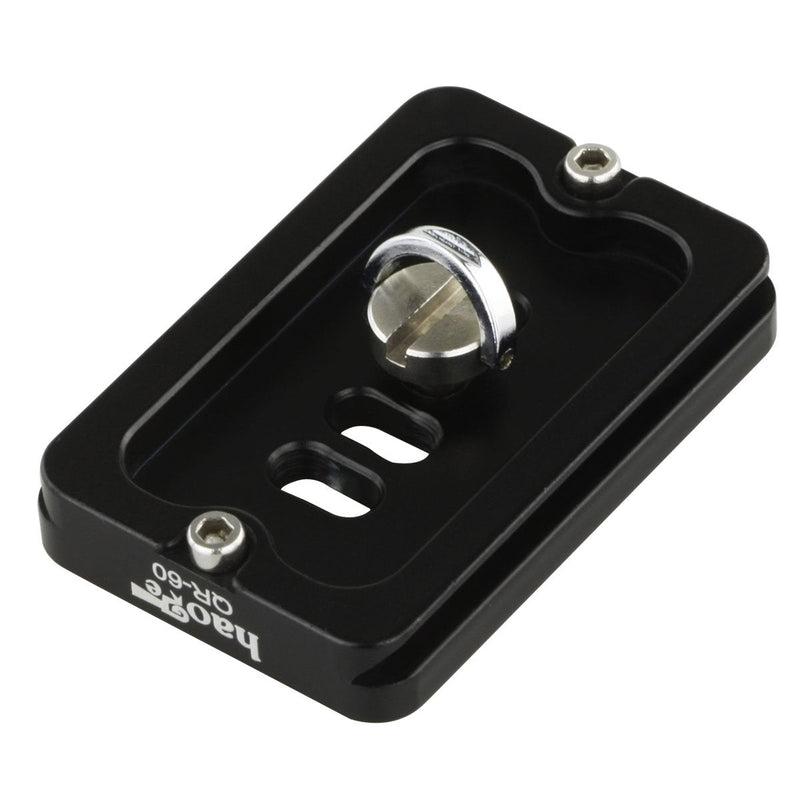 Haoge 60mm QR Quick Release Plate with D-Ring Screw Fits Arca-Swiss Standard for Tripod Ball Head Clamp Camera Lens
