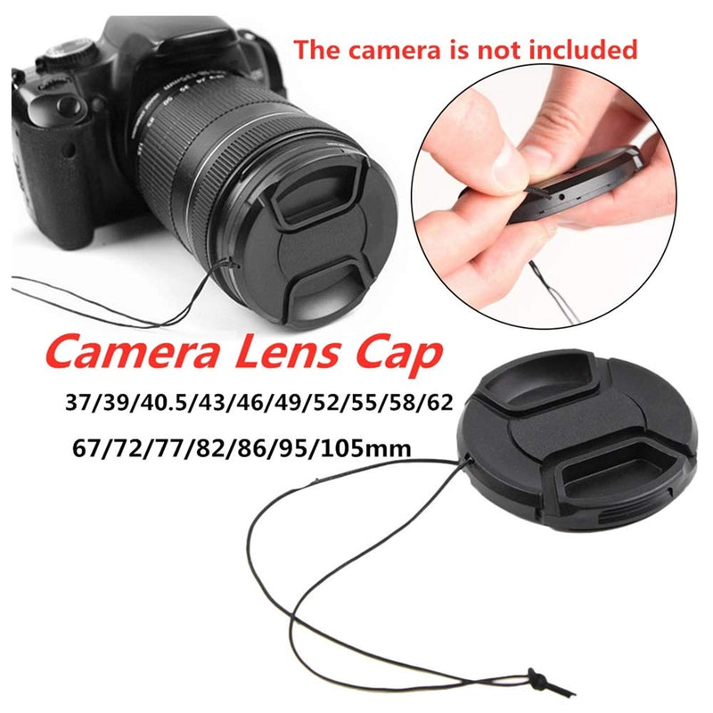 58mm Lens Cap Center Snap on Lens Cap Suitable Suitable &for Nikon/for Canon/for Sony etc,Compatible with All Brands Any Lenses Ø58mm with Camera. 58mm