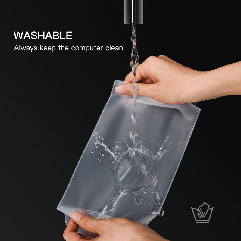 [AUSTRALIA] - Universal Keyboard Cover Skin for Standard Size PC Computer Desktop Keyboard Ultra Thin Silicone Waterproof Dustproof Keyboard Cover Skin Protector, Clear (Size: 17.7" x 5.5") Standard(17.7" x 5.5") 
