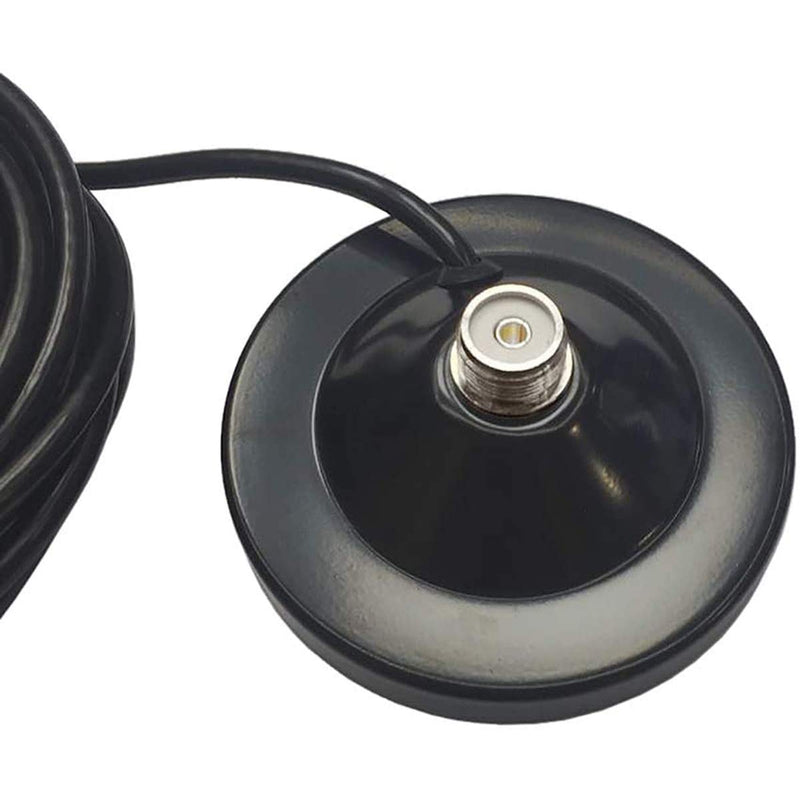 Mobile Radio Antenna Dual Band VHF/UHF 136-174MHz/400-470MHz and PL259 Male Connector Magnetic Mount Base for Vehicle Ham Radio Car Truck Amateur Radio NL-R2
