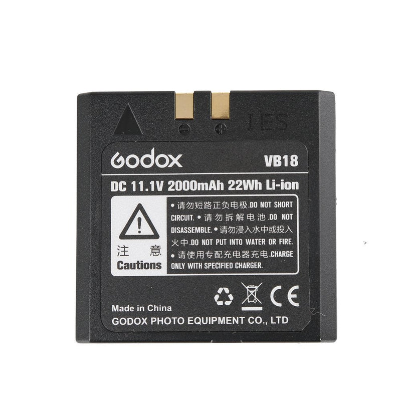 Godox VB18 Rechargeable Li-ion Battery for Godox V850,V850II,V860, V860II-N, V860II-C, V860II-S, V860II-F, V860II-O,Neewer TT850, TT860 Speedlite Flash with CONXTRUE USB LED