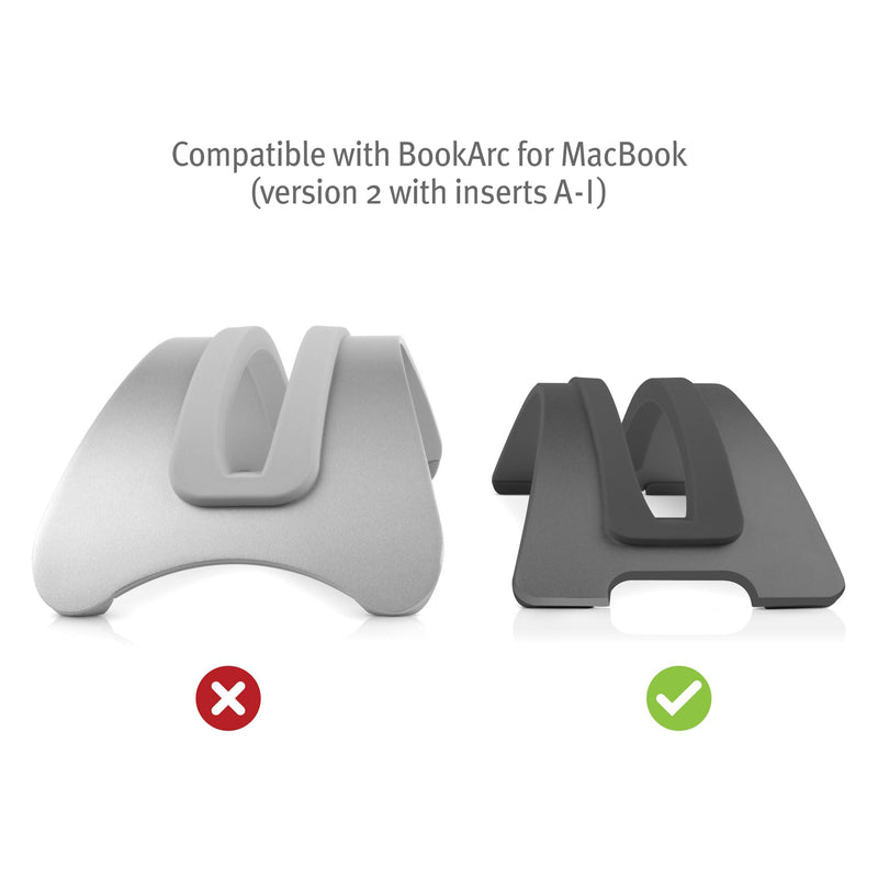 Twelve South Insert I for 13" MacBook Air M2, 2022 and 15" MacBook Air M2, 2023, Space Grey