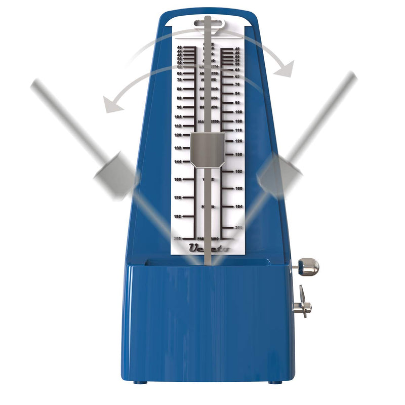 Mechanical Metronome Loud Sound Piano Drum Violin Guitar Saxophone Blue