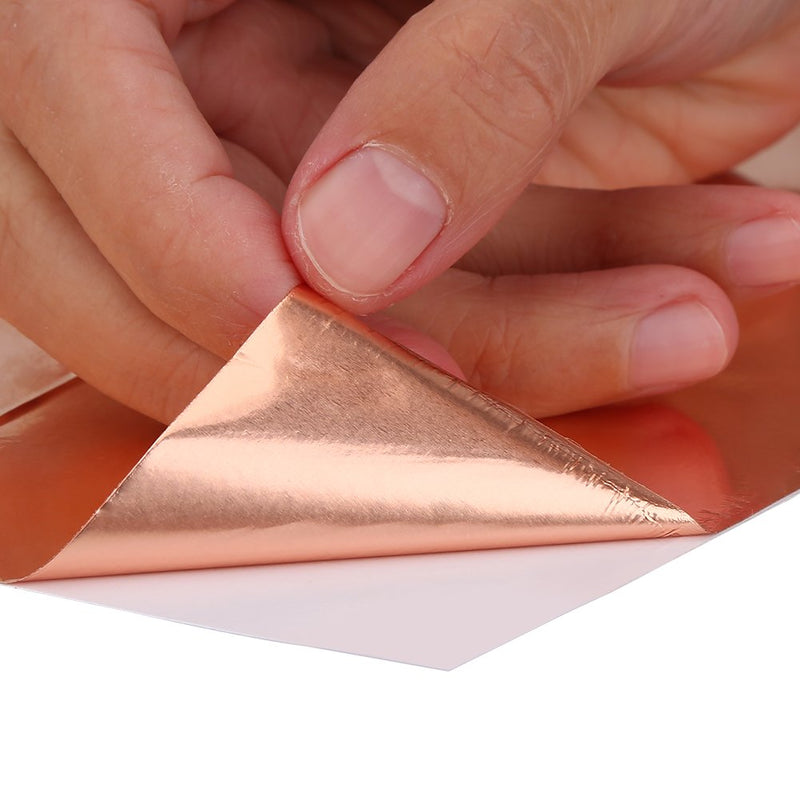 10pcs Copper Foil Strong Adhesive Single Sided Conductive Copper Multipurpose Tape for Guitar EMI Shielding(30cm*20cm) 30cm*20cm