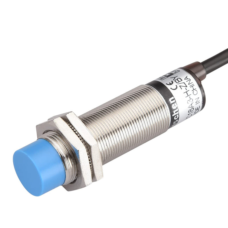 Heschen M18 Capacitive Proximity Sensor Switch Non-Shield Type LJC18A3-H-Z/BY Detection 10mm 10-30VDC 200mA PNP Normally Open(NO) 3 Wires