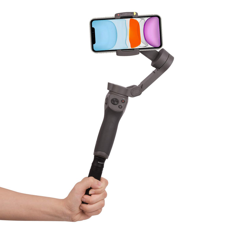 All Metal Hand Grip Handheld Vlog Handle Stabilizer with 1/4'' Tripod Threaded Socket Compatible with Osmo Mobile 3 2 iPhone 11Pro Max Sumsung Action Camera