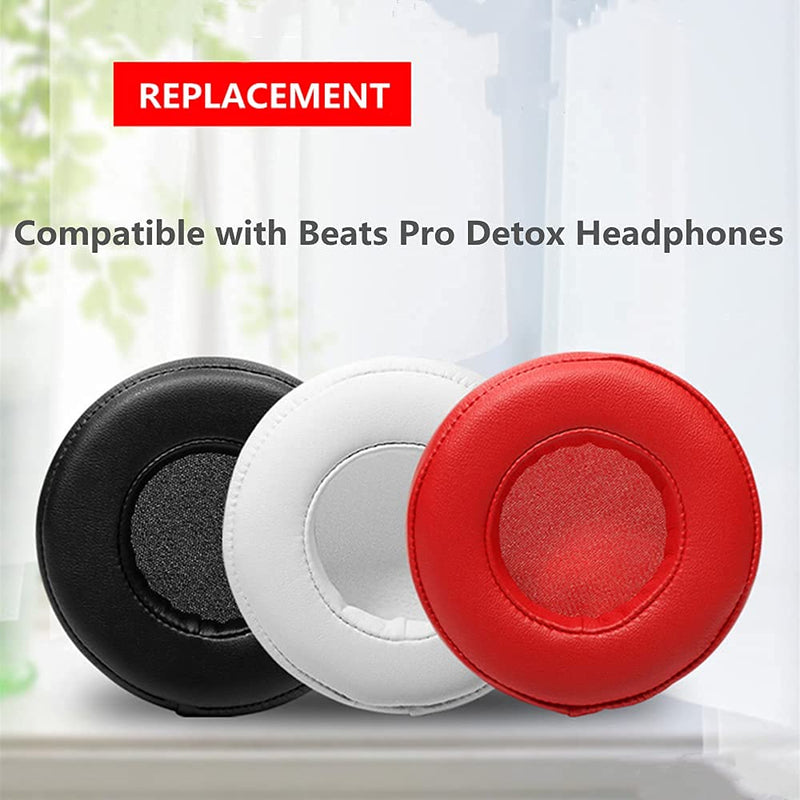 [AUSTRALIA] - Pro Replacement Earpads Memoery Foam Ear Cushion Covers Compatible with Monster Beats by Dr.Dre PRO/Detox Headphones (Black) Black 